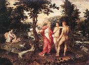 BACKER, Jacob de Garden of Eden ff oil painting on canvas